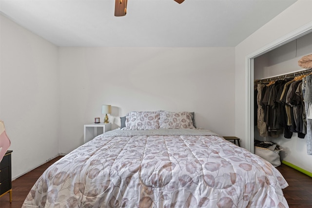 103 Auburn St, Waxahachie, TX 75165 - bedroom featuring a spacious closet, a ceiling fan, and a closet