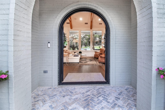 5620 Copper Park, Tyler, TX 75703 - doorway to property with brick siding