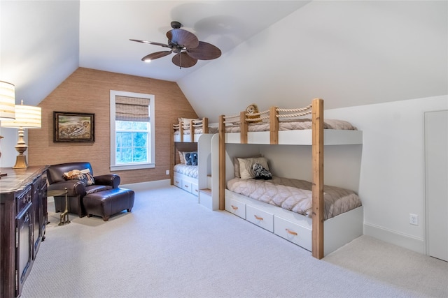 5620 Copper Park, Tyler, TX 75703 - carpeted bedroom with lofted ceiling and ceiling fan