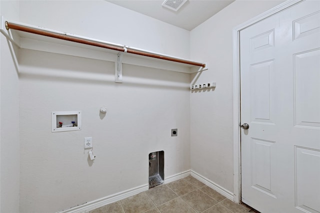 8620 Thistle Ridge Ter, Fort Worth, TX 76123 - laundry room featuring hookup for a washing machine, hookup for an electric dryer, hookup for a gas dryer, baseboards, and tile patterned flooring