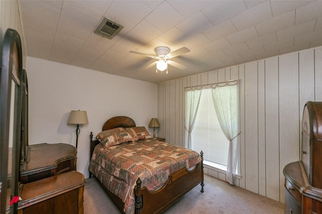 255 Barry Rd, Logansport, LA 71049 - carpeted bedroom featuring a ceiling fan