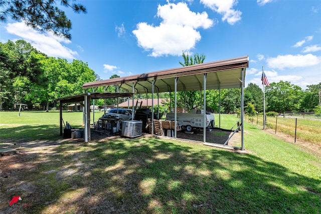 255 Barry Rd, Logansport, LA 71049 - view of car parking featuring a detached carport