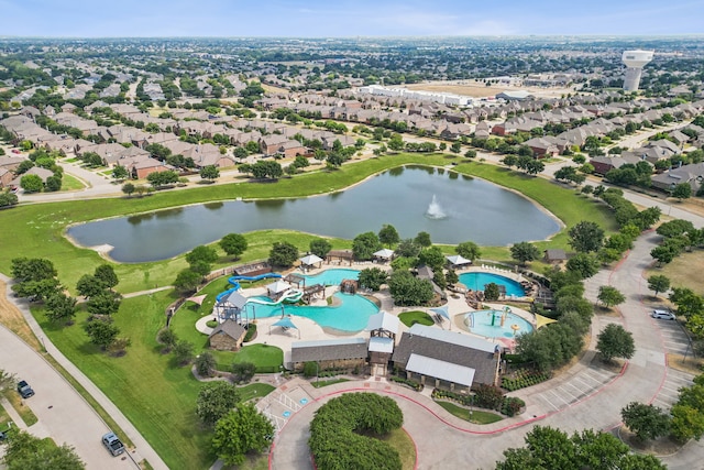 10420 Old Eagle River Ln, Mckinney, TX 75072 - view of property location featuring a pool area and a nearby body of water