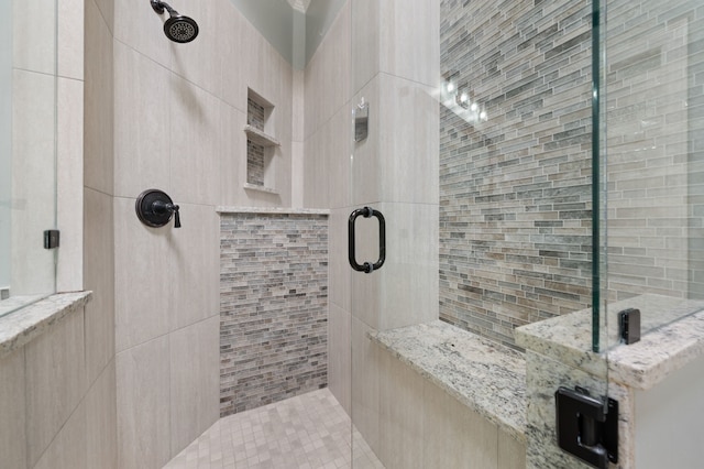 840 Falcon Ln, Coppell, TX 75019 - bathroom featuring a shower stall