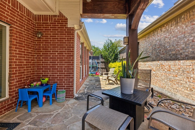 4104 Navarro Way, Frisco, TX 75034 - fenced backyard featuring a patio area and outdoor dining area
