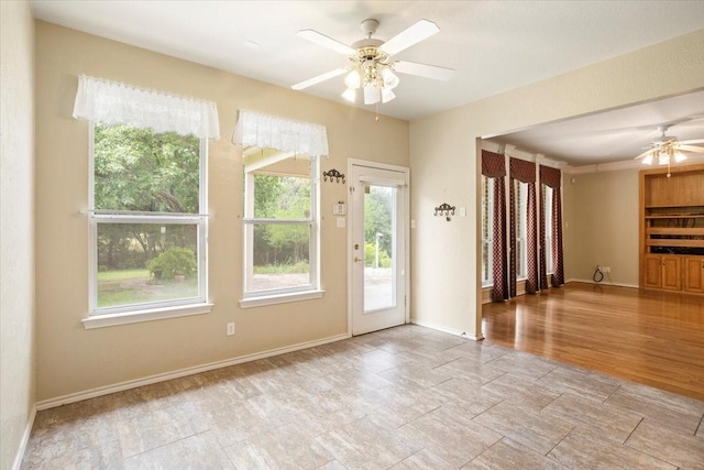 1642 Greenview Ct, Aledo, TX 76008 - empty room with ceiling fan and baseboards