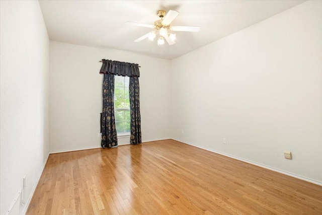 1642 Greenview Ct, Aledo, TX 76008 - unfurnished room with light wood-style flooring and ceiling fan