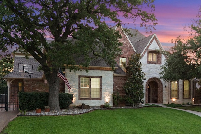 7000 Shalimar Ct, Colleyville, TX 76034 - view of front of property with stone siding and roof with shingles