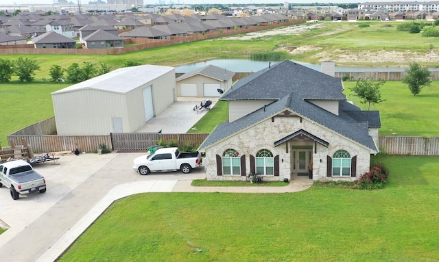 749 Ranch Rd, Fort Worth, TX 76131 - view from above of property with a large body of water