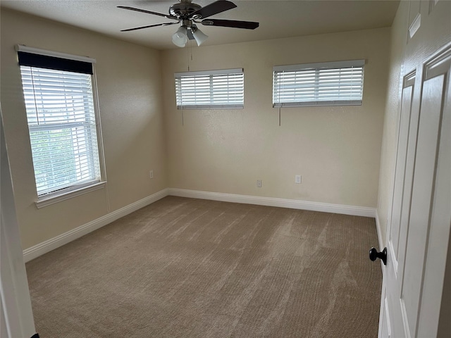 749 Ranch Rd, Fort Worth, TX 76131 - carpeted empty room with ceiling fan and baseboards