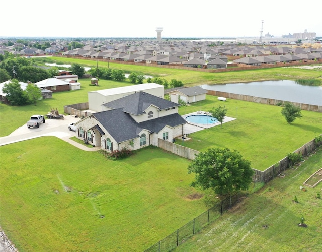 749 Ranch Rd, Fort Worth, TX 76131 - aerial view of residential area featuring a large body of water