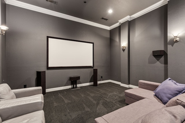 1850 Hammerly Dr, Fairview, TX 75069 - carpeted home theater with ornamental molding and baseboards