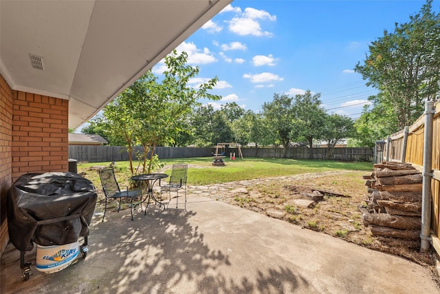 201 Randy Dr, Woodway, TX 76712 - view of patio featuring a grill
