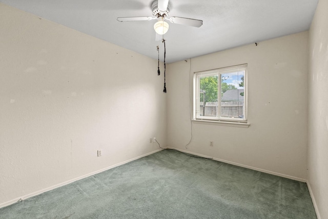 4006 Fletcher Dr, Garland, TX 75044 - empty room featuring carpet floors, ceiling fan, and baseboards