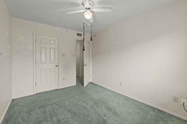 4006 Fletcher Dr, Garland, TX 75044 - unfurnished bedroom featuring carpet floors, baseboards, and ceiling fan