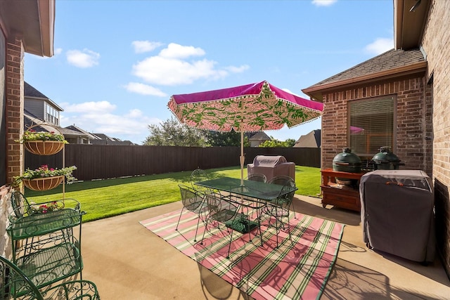 123 Deverson Dr, Rockwall, TX 75087 - view of patio featuring outdoor dining area