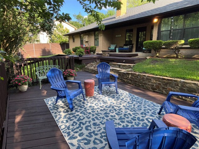 4109 Three Oaks Dr, Arlington, TX 76016 - view of deck