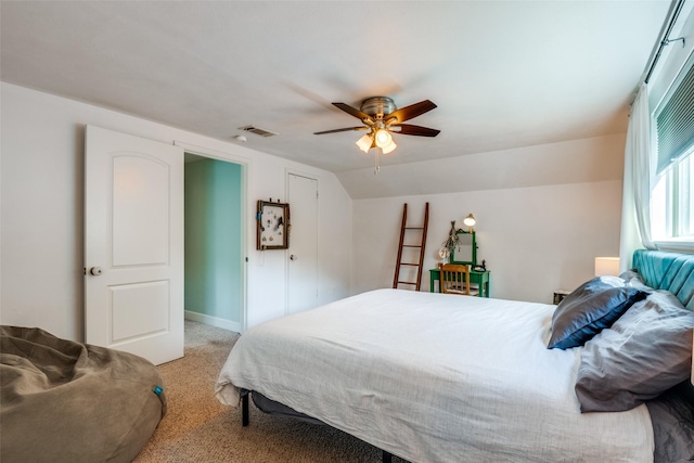 3964 Lost Creek Dr, Dallas, TX 75224 - bedroom with light colored carpet and a ceiling fan
