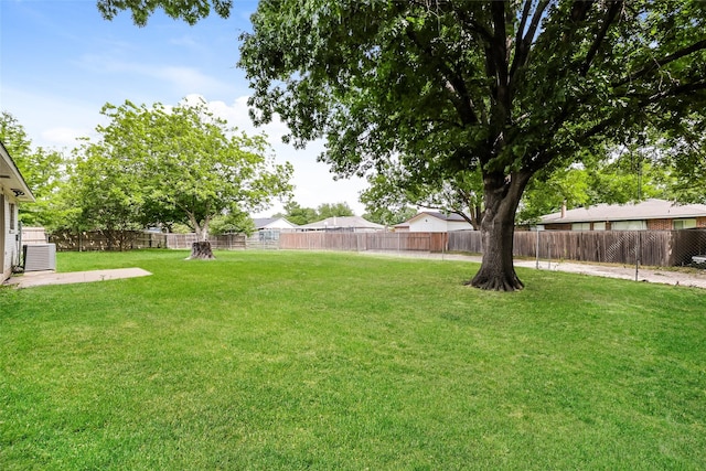 1421 Monica Ct, Mesquite, TX 75149 - view of yard featuring central air condition unit