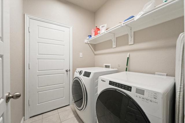 2205 Perrymead Dr, Forney, TX 75126 - washroom featuring independent washer and dryer and light tile patterned floors