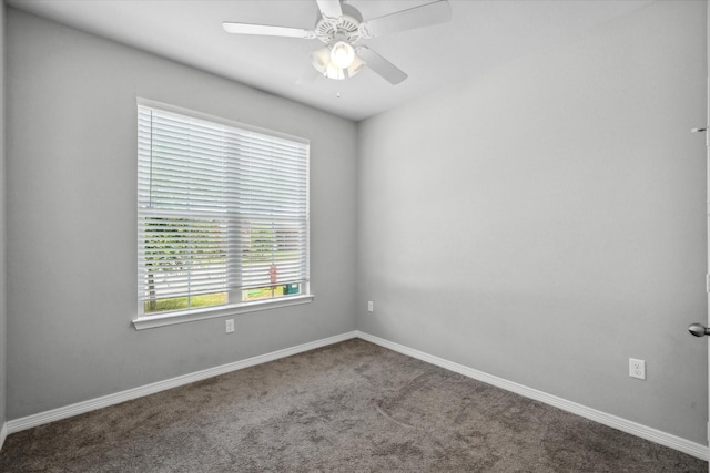 2939 Meadow Brook Trl, Tyler, TX 75701 - unfurnished room featuring carpet, ceiling fan, and baseboards