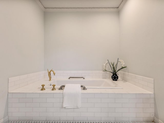 7 Duncannon Ct, Dallas, TX 75225 - full bathroom with a bath and ornamental molding