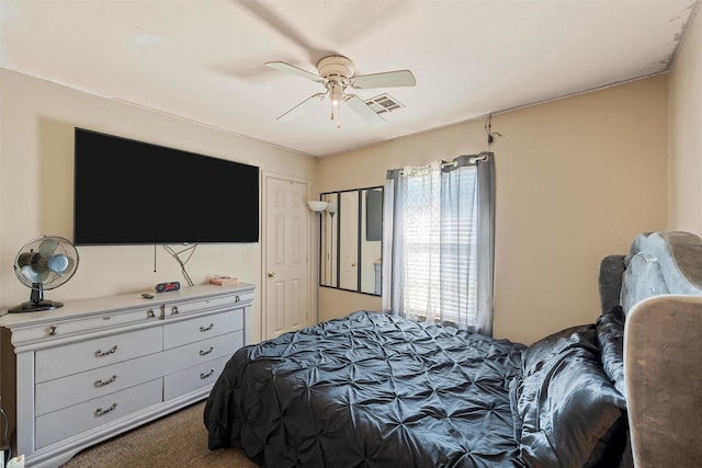 1012 Hatton St, Waco, TX 76704 - carpeted bedroom featuring a ceiling fan