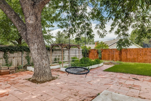 2505 Blue Quail Dr, Arlington, TX 76017 - fenced backyard with a patio area