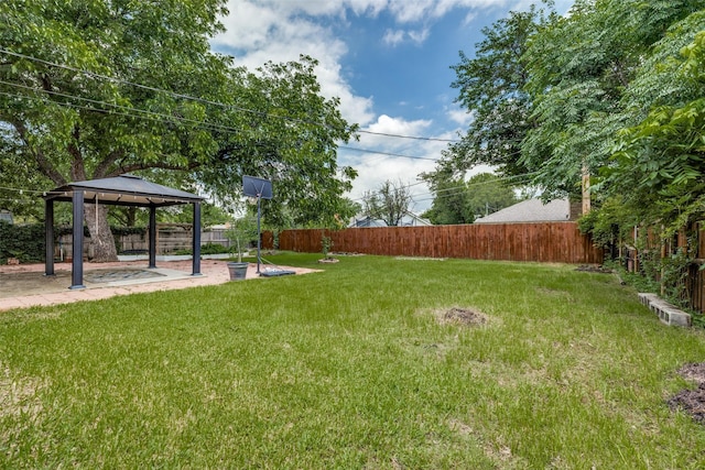 2505 Blue Quail Dr, Arlington, TX 76017 - view of yard with a gazebo and a patio