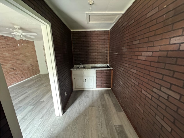 4312 Wheeler St, Bellmead, TX 76705 - interior space with ceiling fan