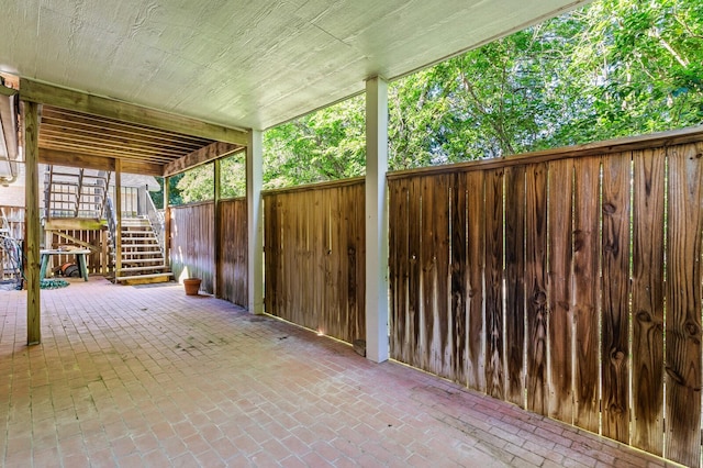 3410 Timbermill Rd, Waco, TX 76710 - view of patio featuring stairway