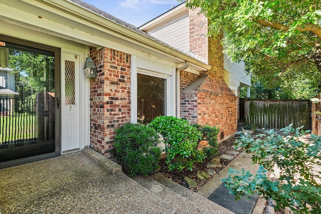3410 Timbermill Rd, Waco, TX 76710 - doorway to property featuring brick siding