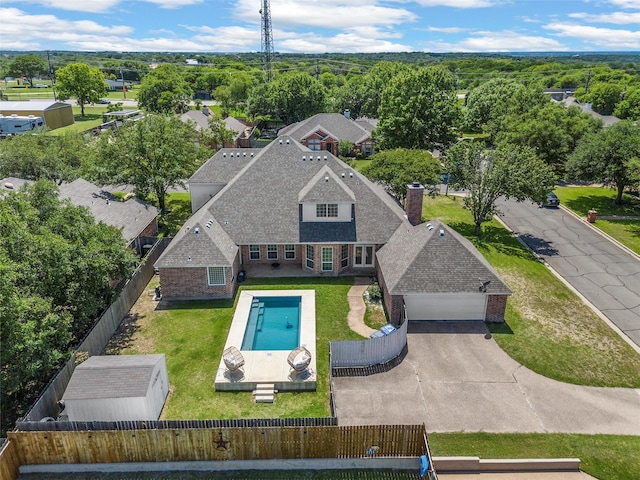 1300 Enchanted Rock Cir, Waco, TX 76712 - view of subject property with a pool