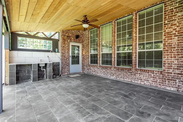 3700 Wagon Wheel Ct, Richardson, TX 75082 - view of patio / terrace with a ceiling fan