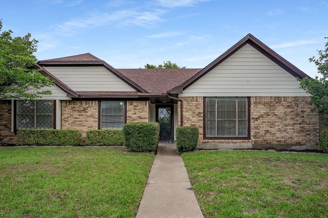 1535 Mayflower Dr, Allen, TX 75002 - ranch-style house with a front lawn and brick siding