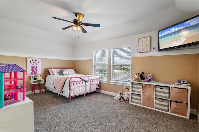 2709 Madera Canyon Rd, Aubrey, TX 76227 - bedroom featuring carpet, baseboards, and a ceiling fan