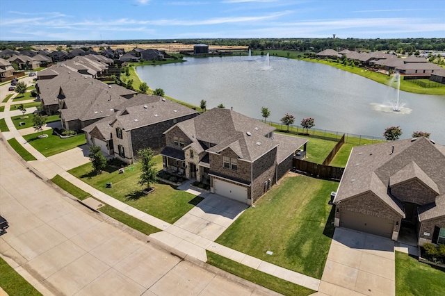 2709 Madera Canyon Rd, Aubrey, TX 76227 - aerial perspective of suburban area with a nearby body of water
