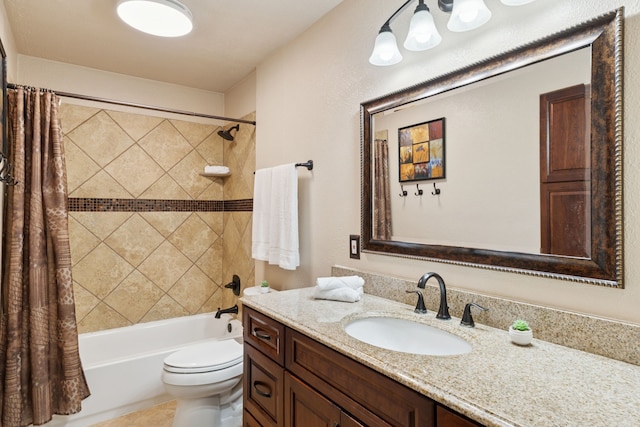 3100 Jomar Dr, Plano, TX 75075 - full bath with vanity, shower / bath combination with curtain, and toilet