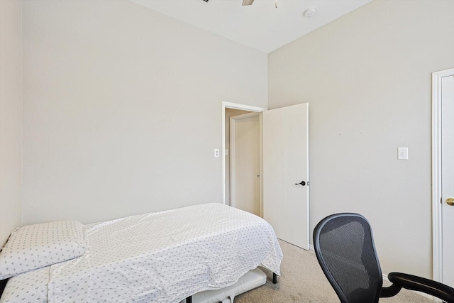 1689 Big Bend Dr, Lewisville, TX 75077 - bedroom with carpet flooring, ceiling fan, and a desk