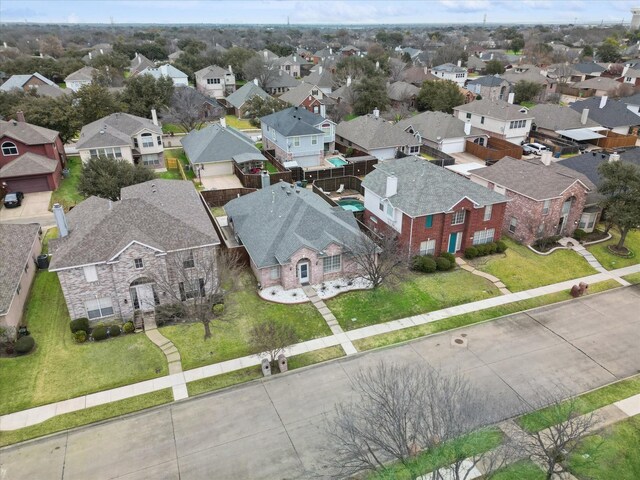 1689 Big Bend Dr, Lewisville, TX 75077 - aerial perspective of suburban area