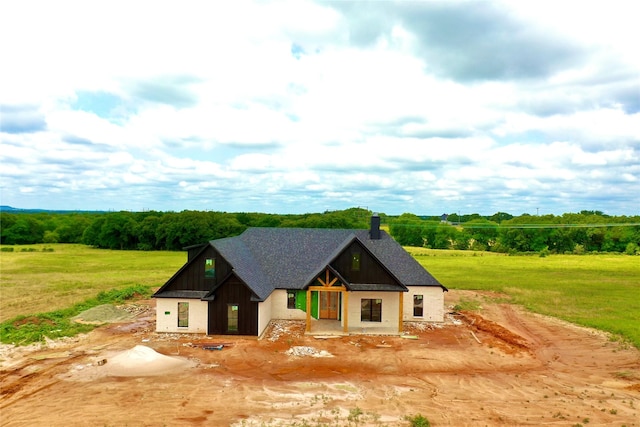 5006 Stover Way, Granbury, TX 79049 - view of front of house with a chimney and stone siding