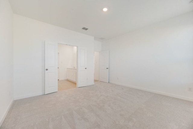 1301 Francesca Dr, Little Elm, TX 75068 - unfurnished bedroom featuring light carpet, baseboards, and recessed lighting