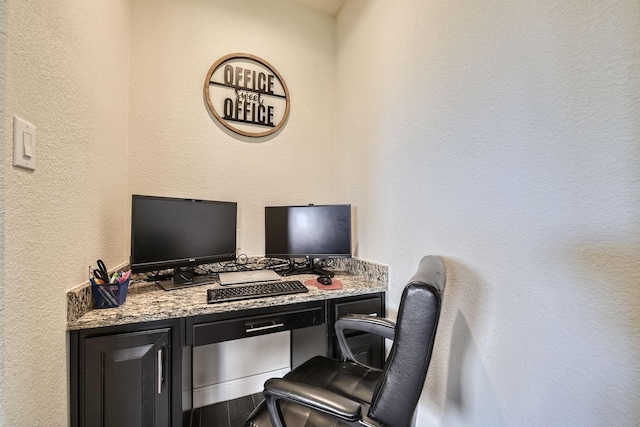 1217 Burlingame Dr, Cleburne, TX 76033 - office area featuring a textured wall