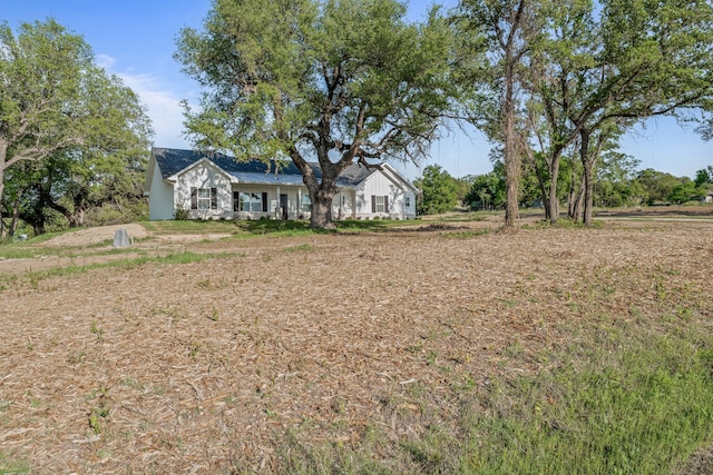 3821 Pine Rd, Poolville, TX 76487 - view of ranch-style home