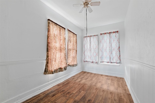 2610 Columbus Ave, Fort Worth, TX 76164 - empty room featuring a ceiling fan and wood-type flooring