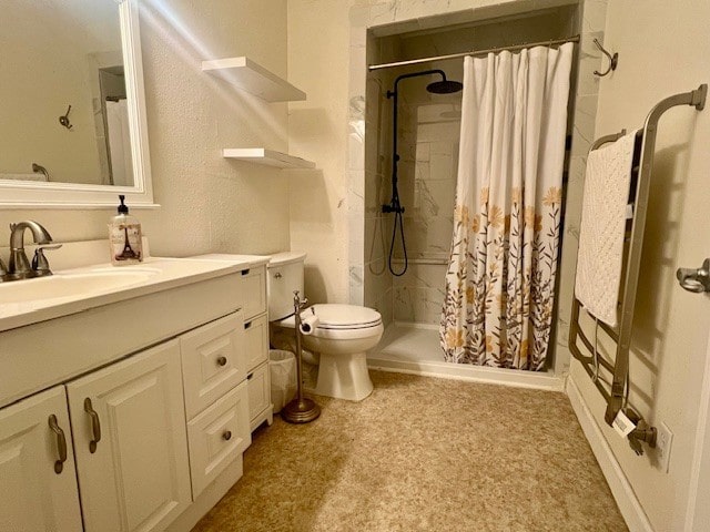 218 Wight St, Roxton, TX 75477 - full bath featuring vanity, toilet, and curtained shower