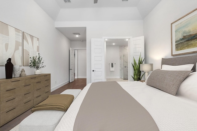 124 Craigmore Dr, Argyle, TX 76226 - bedroom with ensuite bathroom and vaulted ceiling