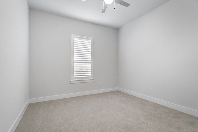 124 Craigmore Dr, Argyle, TX 76226 - empty room featuring a ceiling fan, light carpet, and baseboards