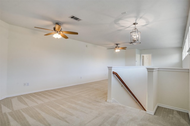 1112 Forest Creek St, Benbrook, TX 76126 - unfurnished room featuring light carpet, ceiling fan, and baseboards