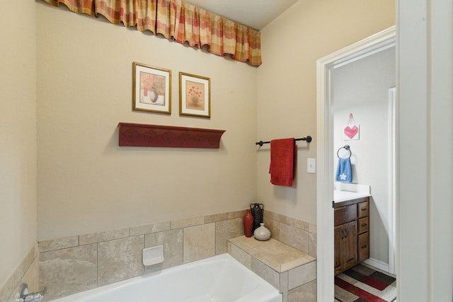 5925 Compass Way, Bluff Dale, TX 76433 - bathroom featuring vanity and a garden tub
